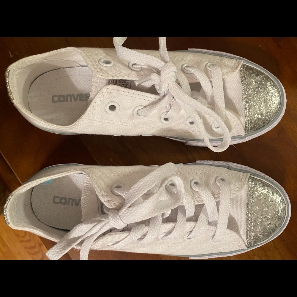 Converse White/Silver Shoes